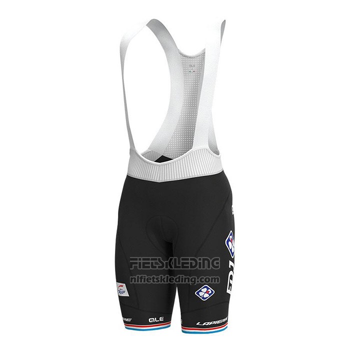 2022 Fietskleding Groupama-FDJ Rood Luxembourg Champion Korte Mouwen en Koersbroek